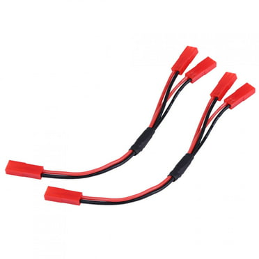2Pcs JST Female Connector Y Cable Line For 1/10 RC Crawler Car Traxxas TRX-4 CH
